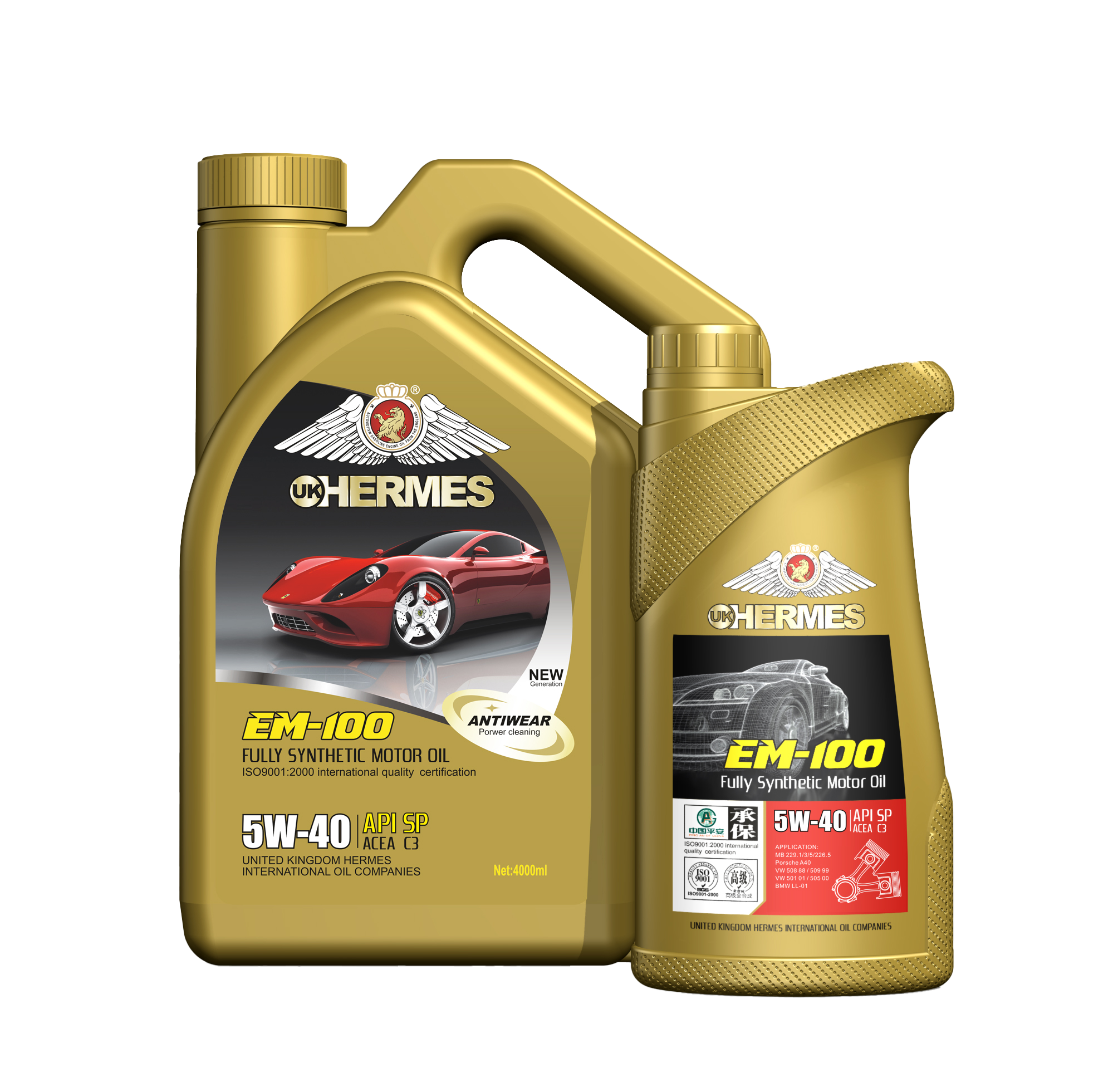 EM-100 API SP 5W-40 Ester Full Synthetic Gasoline Engine Oil 4L | OEM Motor Oil Manufacturer