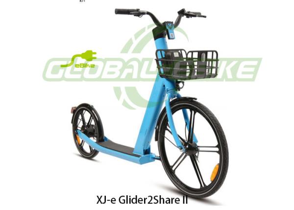 250W 36V Sharing Electric Scooter Anti Theft 25 Km Range with Aluminum Alloy Frame