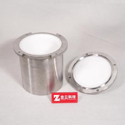 SS304 Stainless Steel Alumina Ball Mill Grinding Jar Vacuum High Precision