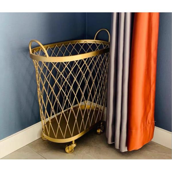 Nordic Rustproof H42.5CM Steel Laundry Basket