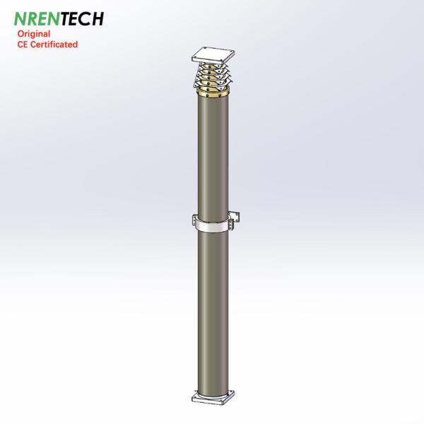 18m-400kg heavy duty payloads non-lockable pneumatic telescopic mast poles