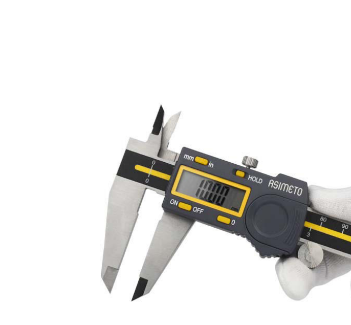 ASIMETO 307-06-5 Stainless Steel Digital Calipers with 0-150mm/6