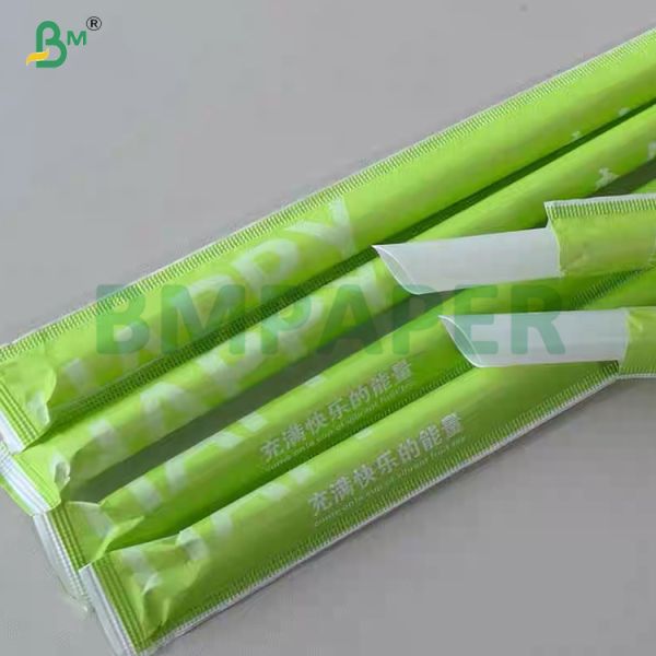 28gsm SGS FDA White Printable Straw Wrap Paper 24mm 25mm