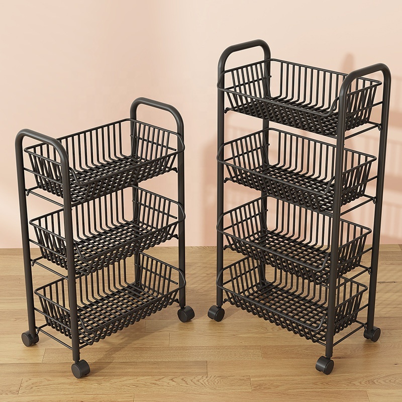 Wholesale OEM Standing Type Multi Tiers Organization Basket Kitchen Vegetable Storage Holders Rack