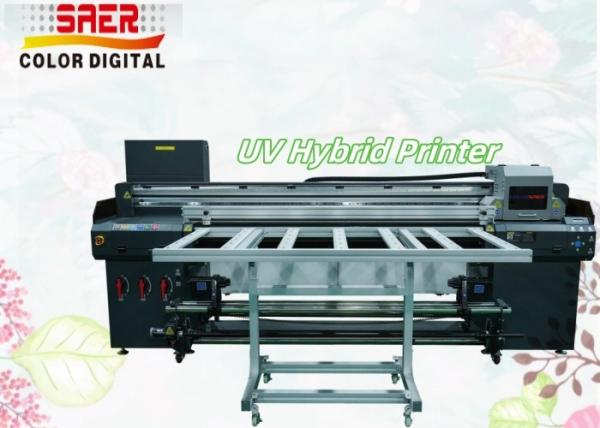 SAER UV Plotter High Resolution Printhead Wide Format Roll to Roll and Flatbed UV Hybrid Printing Machine