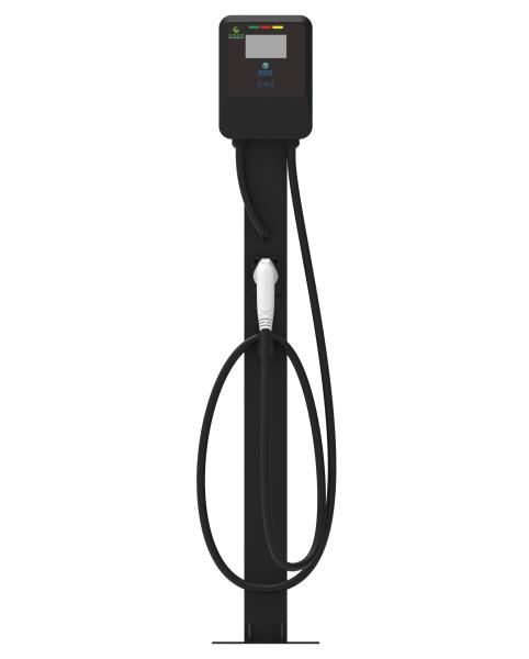 MCKEE 16A 32A Black Wall-Mounted / Column Electric Vehicle AC Charging Gun / Charging Pile