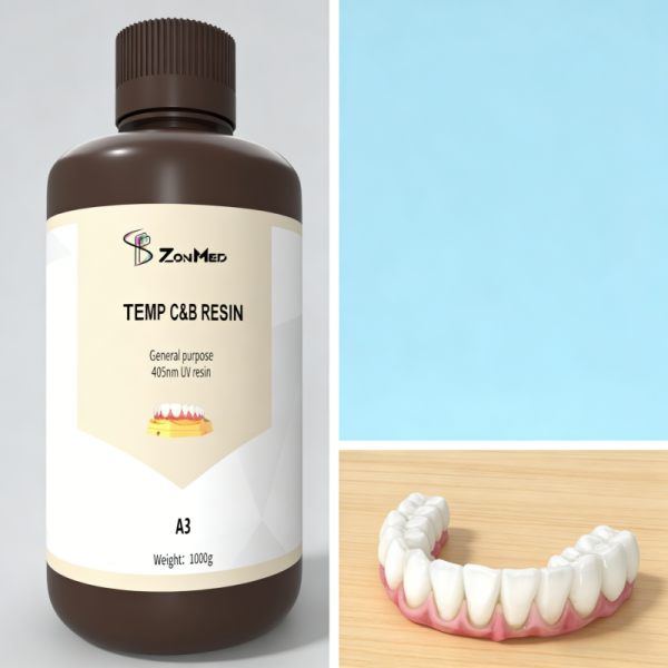 Notch Impact Strength 40.5 to 60.5 3D Printing Temporary Crown Resin Perfect Choice for Trial Crown and Bridge Restorations Consistent Performance