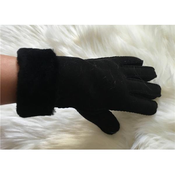 UGG Style Real Sheepskin Gloves Women Shearling Lamb fur Lined Work Glove