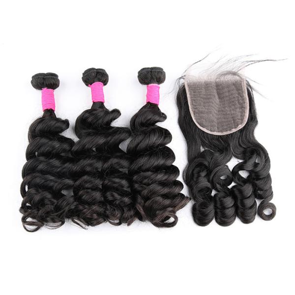 8 Inch  Virgin Human Hair Extensions Bundles Best One Donor Hair Big Curly For Beauty Salon