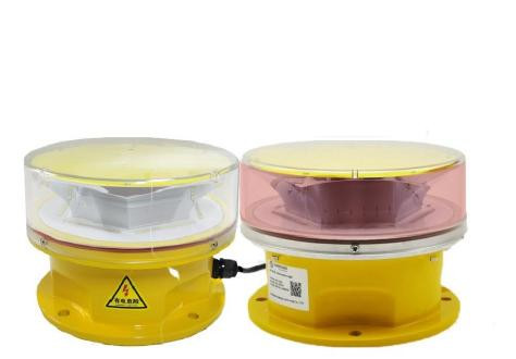 El polvo ULTRAVIOLETA medio rojo blanco dual de la protección de la luz de obstrucción de la aviación de la intensidad del LED cubrió