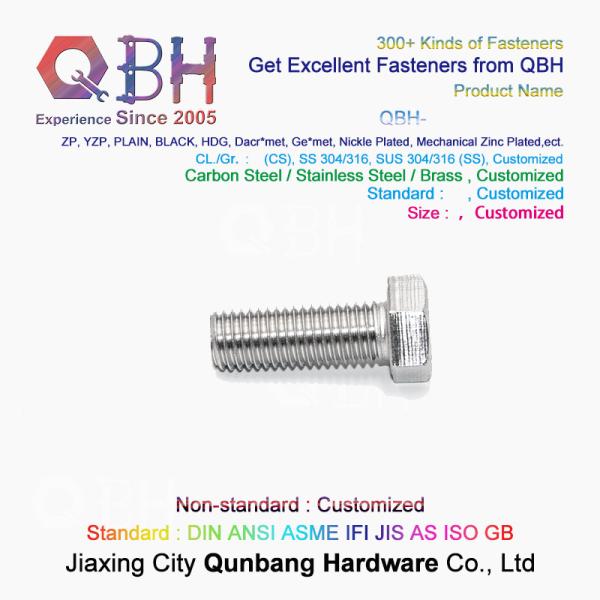Стальное поверхностное покрытие равнины болта с шестигранной головкой 304 M2-M20