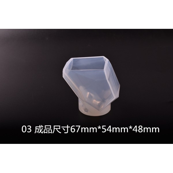 Crystal dropper cut surface stone silicone mold DIY handmade jewelry ornament mold 3D mold