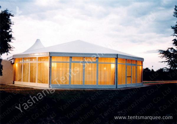 Aluminum Framed Customized Outdoor Canopy Gazebo Party Tent White PVC Top