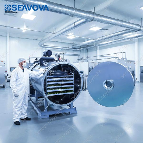 AC220V Freeze Dryer Industrial 50Kg Food Lyophilizer Senova Biotech