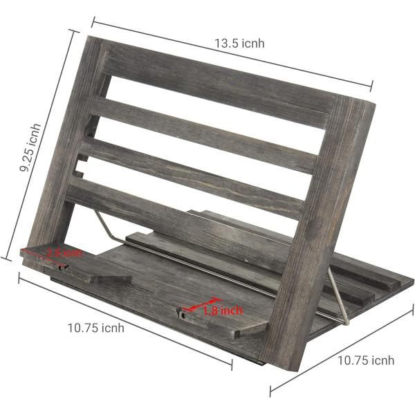 Customized Size Folding Rack for Adjustable Reading Book Recipe Binder Tablet Holder