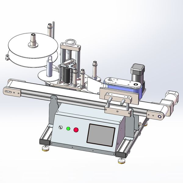 Automatic Labeling Machine Desktop Round Bottle Labeling Machine For Tin Cans Glass And Plastic Bottle Label Applicator