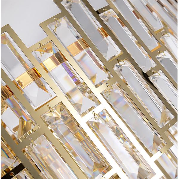 Postmoderno italiano de lujo oro moderno cristal lámpara de araña
