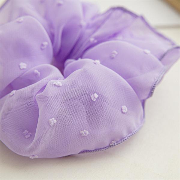 Summer ball mesh gauze art scrunchies large hair hoop headpiece ins kids girls hair rope headpiece accessories