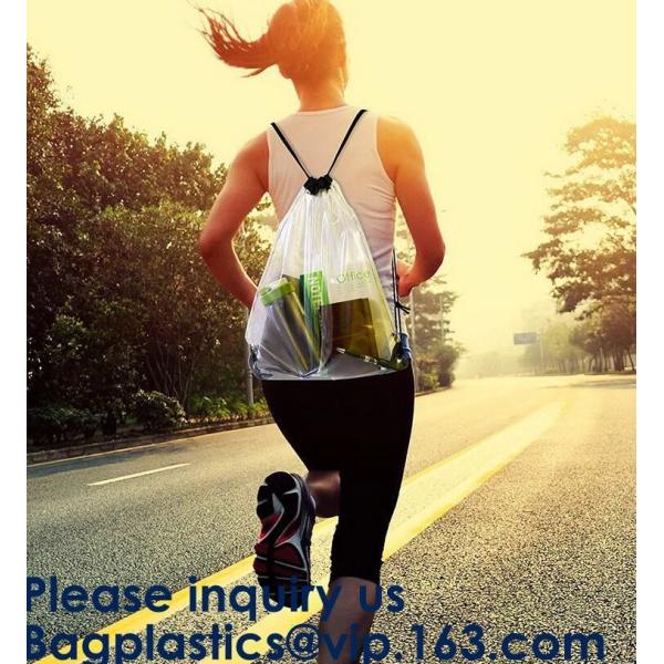 Clear Zipper Bag With Compression Packing Closure,Toiletry Bag With Pink Trim And Zipper Closing PVC zipper pouch bageas