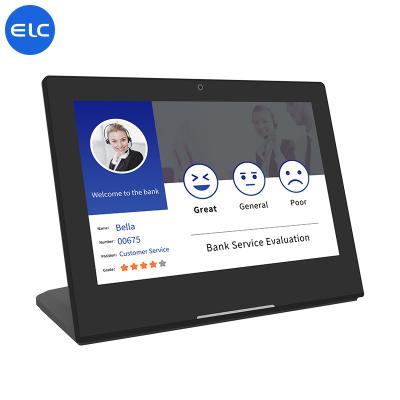 10.1 Inch Desktop NFC Digital Signage Display 10 Point Capacitive Touch L shape Digital Tablet