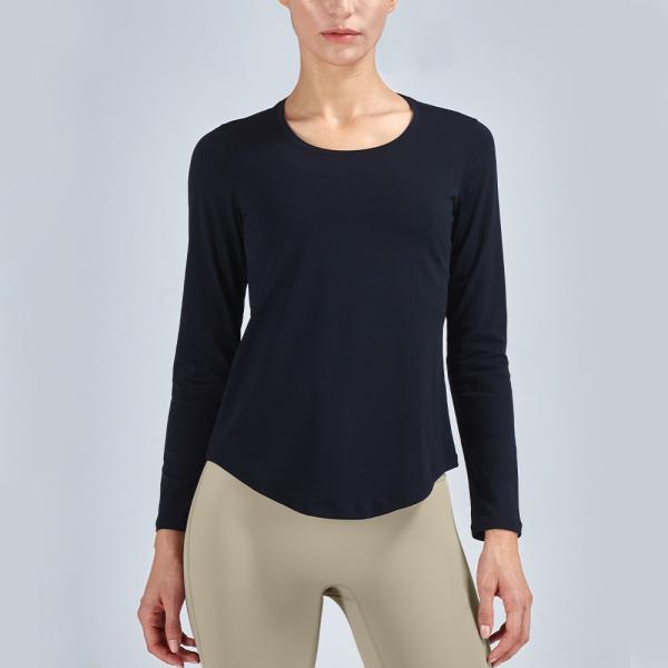 Round Collar Summer Horse Riding Tops For Female Equestrian Long Sleeve T Shirt