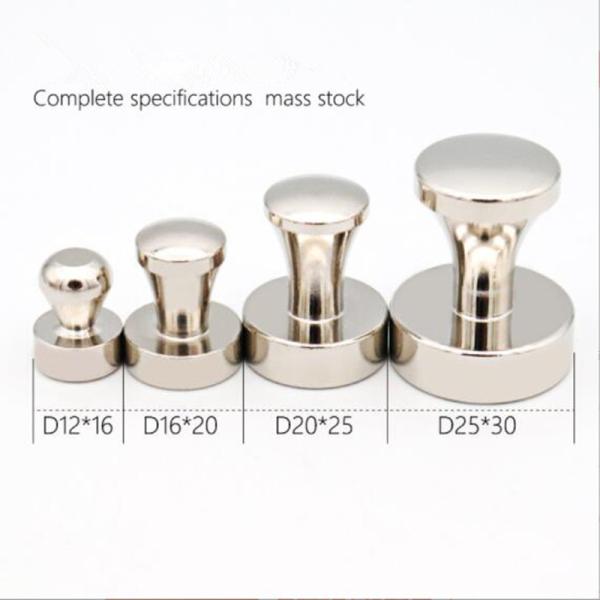 Permanent Magnetic Push Pins for Refrigerator Custom Size Neodymium Magnet Nails