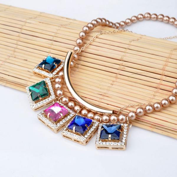 Vintage Hematita Anchor Charm Pendant Necklace