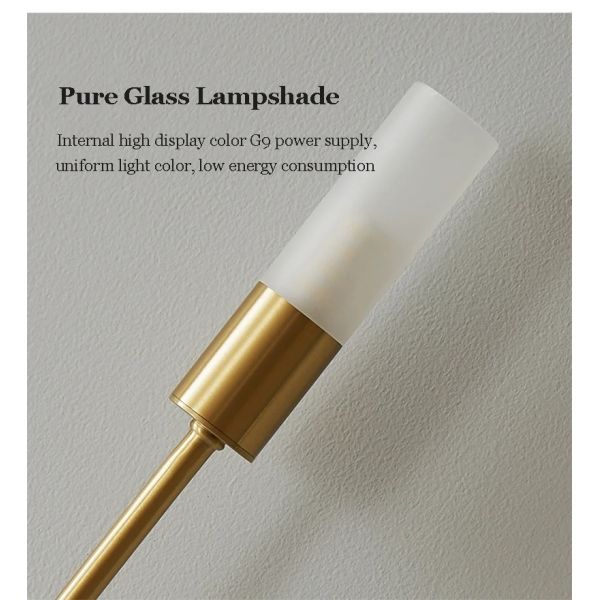 Luxury Wall Lamp Bedside Background Lamp Home Decoration Modern Led strip Crystal mirror headlights(WH-MR-84)
