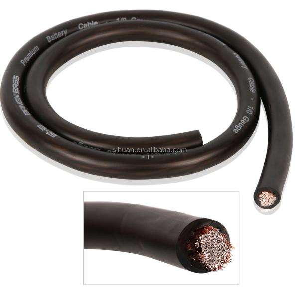 Customized Number of Conductors Soft PVC Jacket Car Amp Installation 4/8 Gauge Power Wire