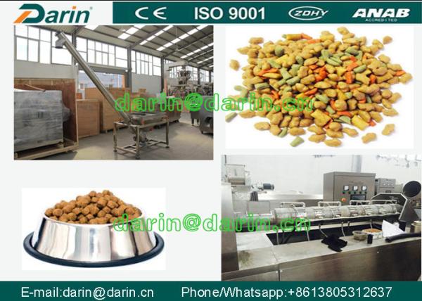 DARIN juntam a extrusora do alimento para cães do parafuso com o ISO, linha de produção da pelota da alimentação