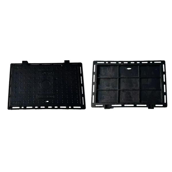 Couvercle de trou d'homme en fonte ductile pour routes municipales, résistance à la corrosion, classe C250 DIN EN124