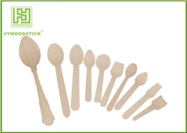 Birch Wooden elegant disposable dinnerware Customization 6 Length FSC FDA