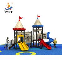 El castillo del OEM curvó color modificado para requisitos particulares grieta anti de la diapositiva del patio de los niños