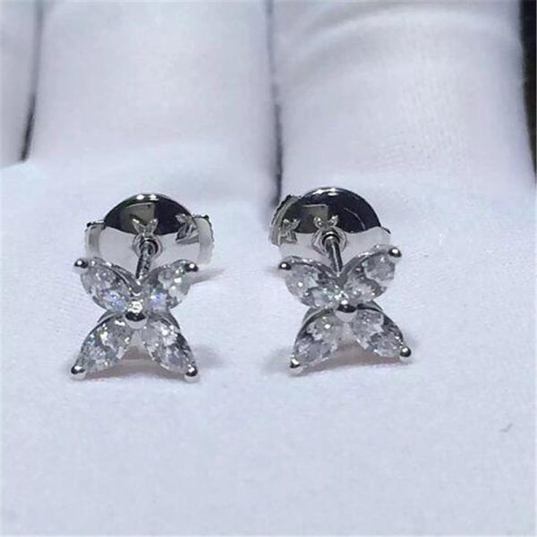   full  diamonds earring 18kt  gold  with white gold or yellow gold or pink gold