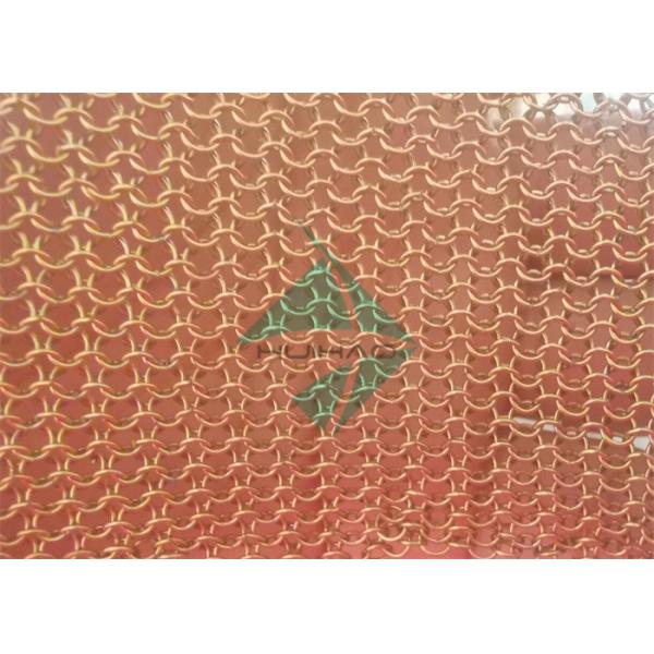 Цвет 3.81mm Ringmesh Chainmail латунных/золота как занавес Drapery для внутреннего художественного оформления