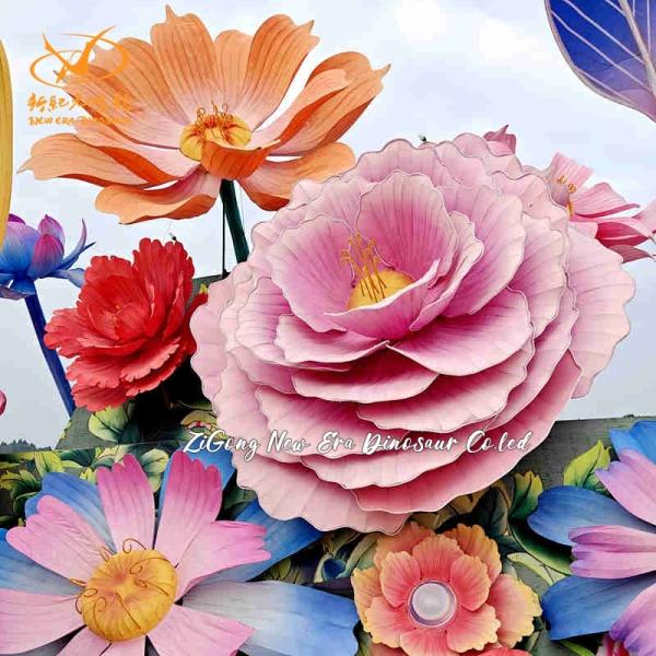 Exhibition Chinese Flower Lantern Arts Mechanical Design / Graphic Design