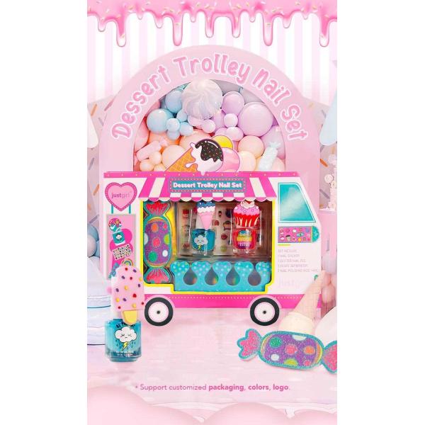 Modern Compact Dessert Trolley Nail Decoration Set GMPC Certified
