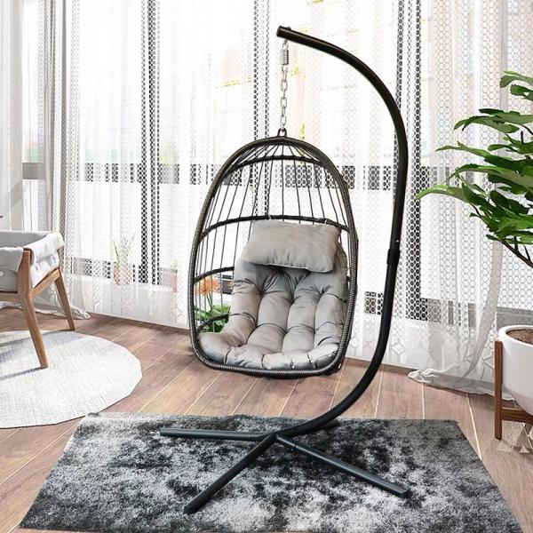 Deep Cushion Outdoor Swing Balcony Hanging Baskets for Customized Size Hotel Leisure