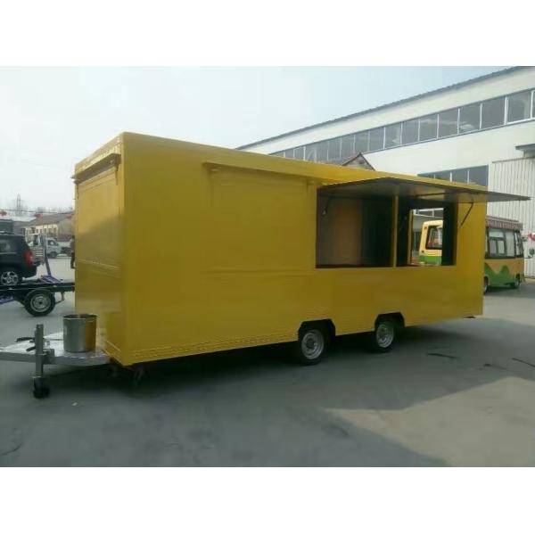 ISO ECE Certification  Fast Food Trailer Concession Street Mobile Food Truck Cart