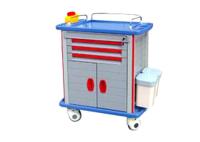 Luxurious Hospital Equipment ABS Medicine Cart Medical Trolley With Drawers, File Bag (ALS-MT135)