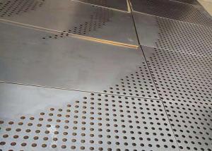 folha de alumínio perfurada longa de 1m com furo de 10mm