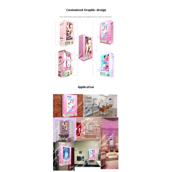 24-Hour Self-Service Mini Lashes Vending Machine Touch Screen Id Card Reader and Age Recognition