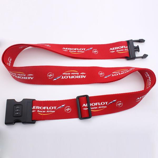 Customised Colorful Luggage Straps , Suitcase Identity Straps With Quick - Release Buckle