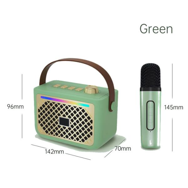 Compact Retro Bluetooth Speakers Wireless Bluetooth 5.3 Speaker For Home KTV Entertainment