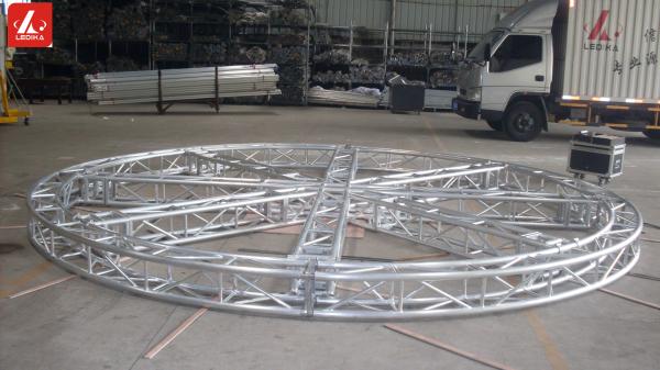 Circular Irregular Shape Aluminum Spigot Stage Truss For Indoor / Outdoor Event