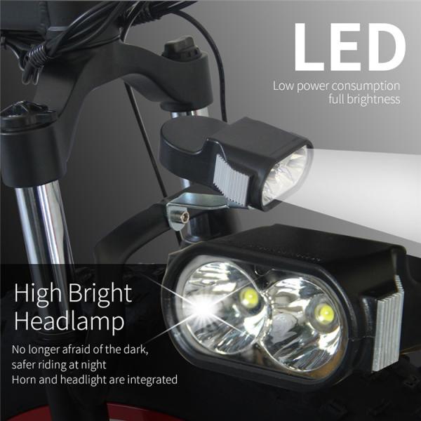 1kw Fat Tire Folding Electric Bike , Carbon Fiber E Bike 45km Electric Mode