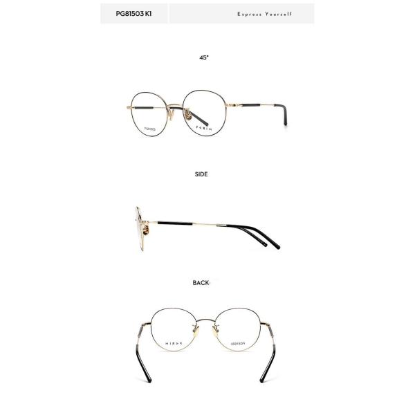 Round Eye Metal Frame Acetate Eyeglass Classical For Men Women