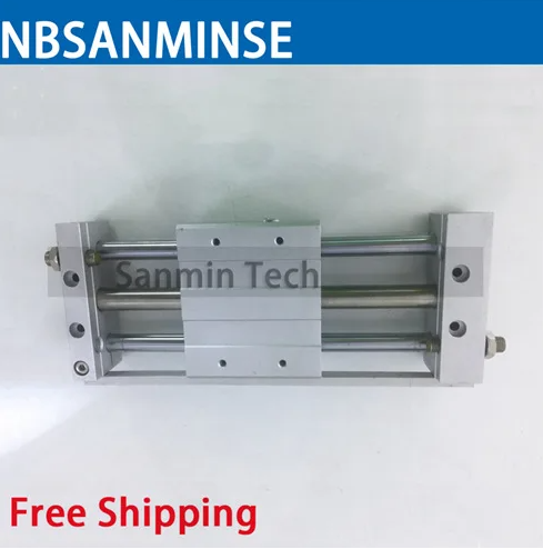 Ball Bushing Bearing Pneumatic Air Cylinder Magnetically Coupled Rodless