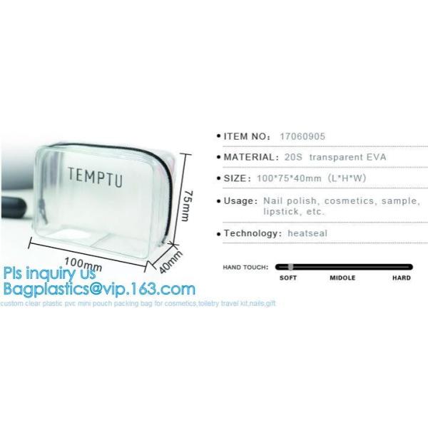 Сумки гигиенической косметикаи макияжа женщин сумки PVC перемещения портативные прозрачные водоустойчивые косметические, мешок PVC косметический, сумка макияжа PVC,