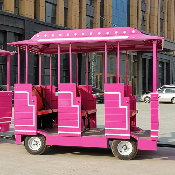 Tourist Theme Park Train Ride Electric / Diesel Power With FRP Material